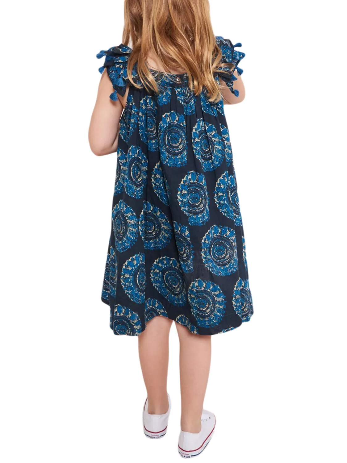 ROBERTA ROLLER RABBIT Girls Indigo Ambrose Vickey Dress $75 NEW