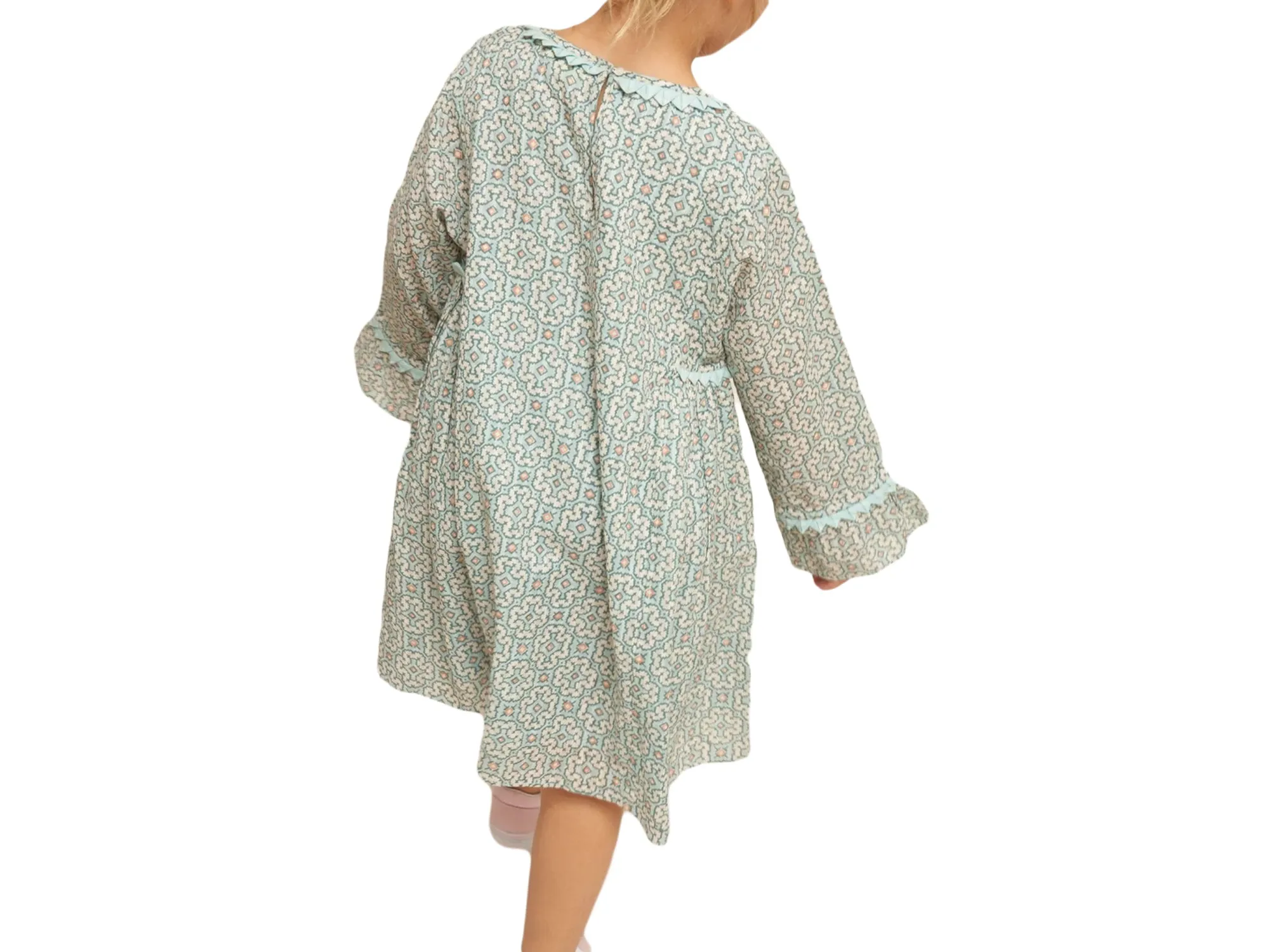Roberta Roller Rabbit Little Girls Lam Lipika Dress 2 Years Seafoam