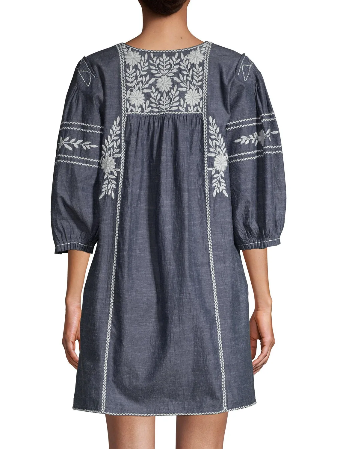 ROBERTA ROLLER RABBIT Women's Indigo Abigail Dress $245 NEW