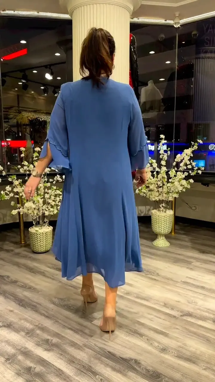 Rocio® | Women's dress made of simple, loose chiffon