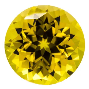 Round Chatham Lab-Grown Yellow Sapphire Gems