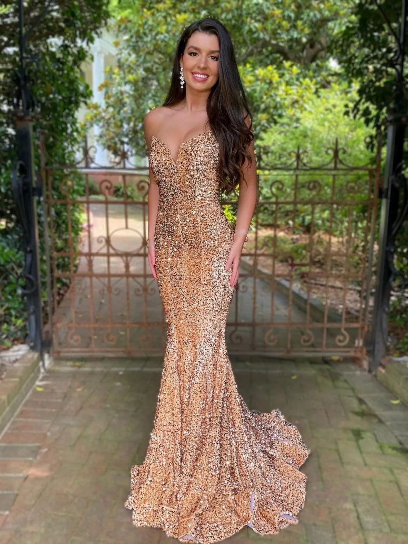 Roycebridal LAURYN |MERMAID SWEETHEART NECK SEQUINS PROM DRESS