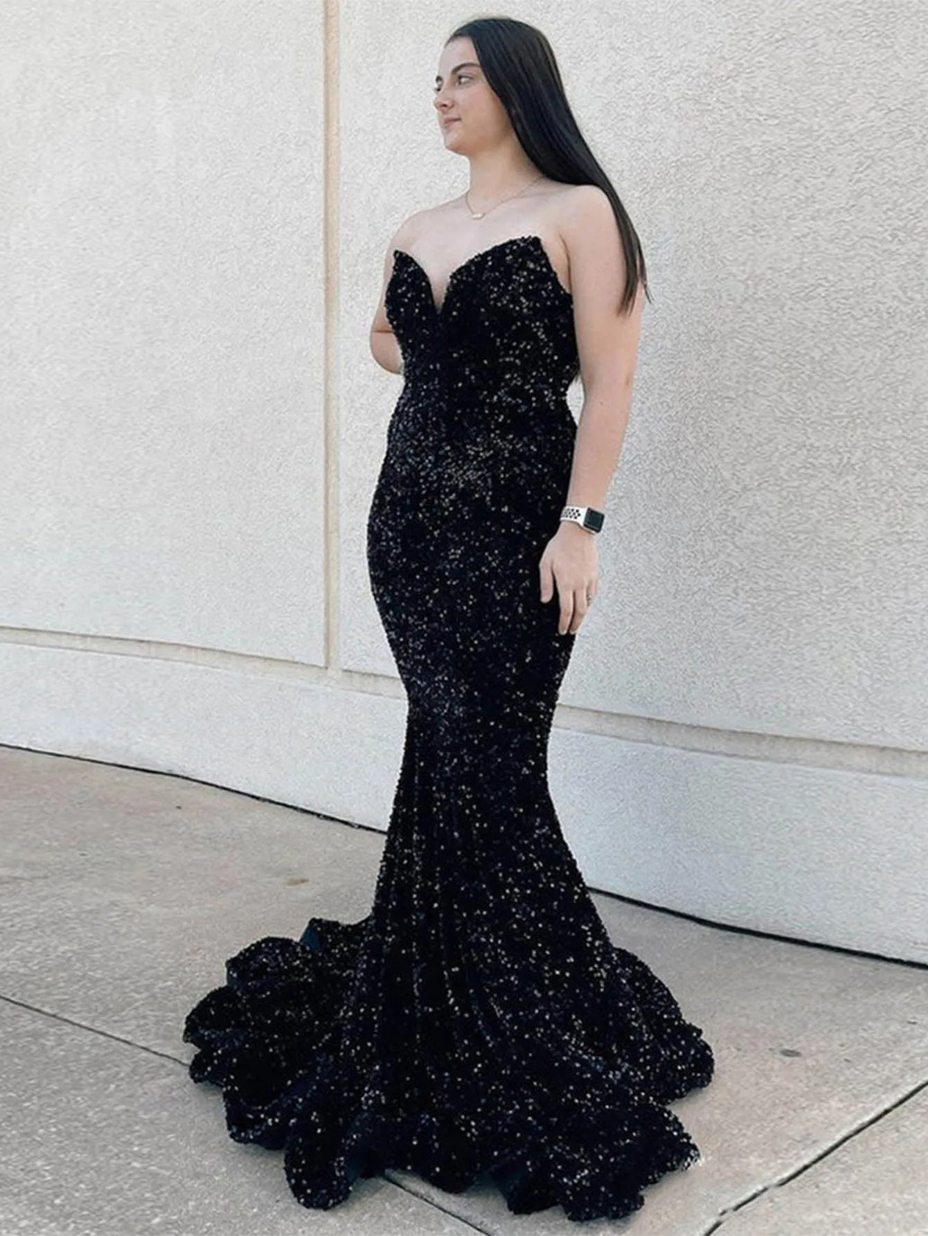 Roycebridal LAURYN |MERMAID SWEETHEART NECK SEQUINS PROM DRESS