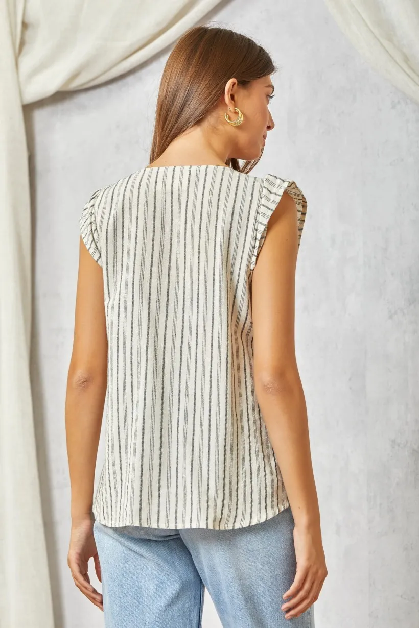 Ryleigh Pinstripe Top