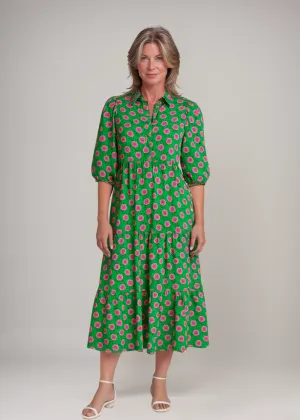 Sheren™ | Flowing Dress with Rose Print