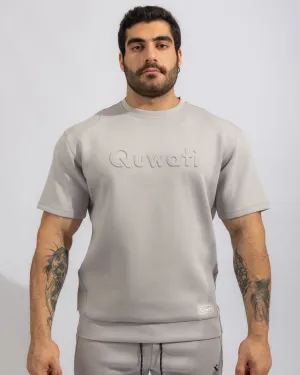 Shield Men Half Sleeve Pullover - Light Grey