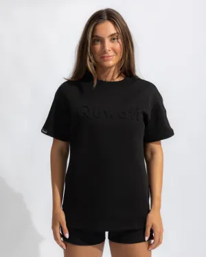 Shield Women Half Sleeve Pullover - Black