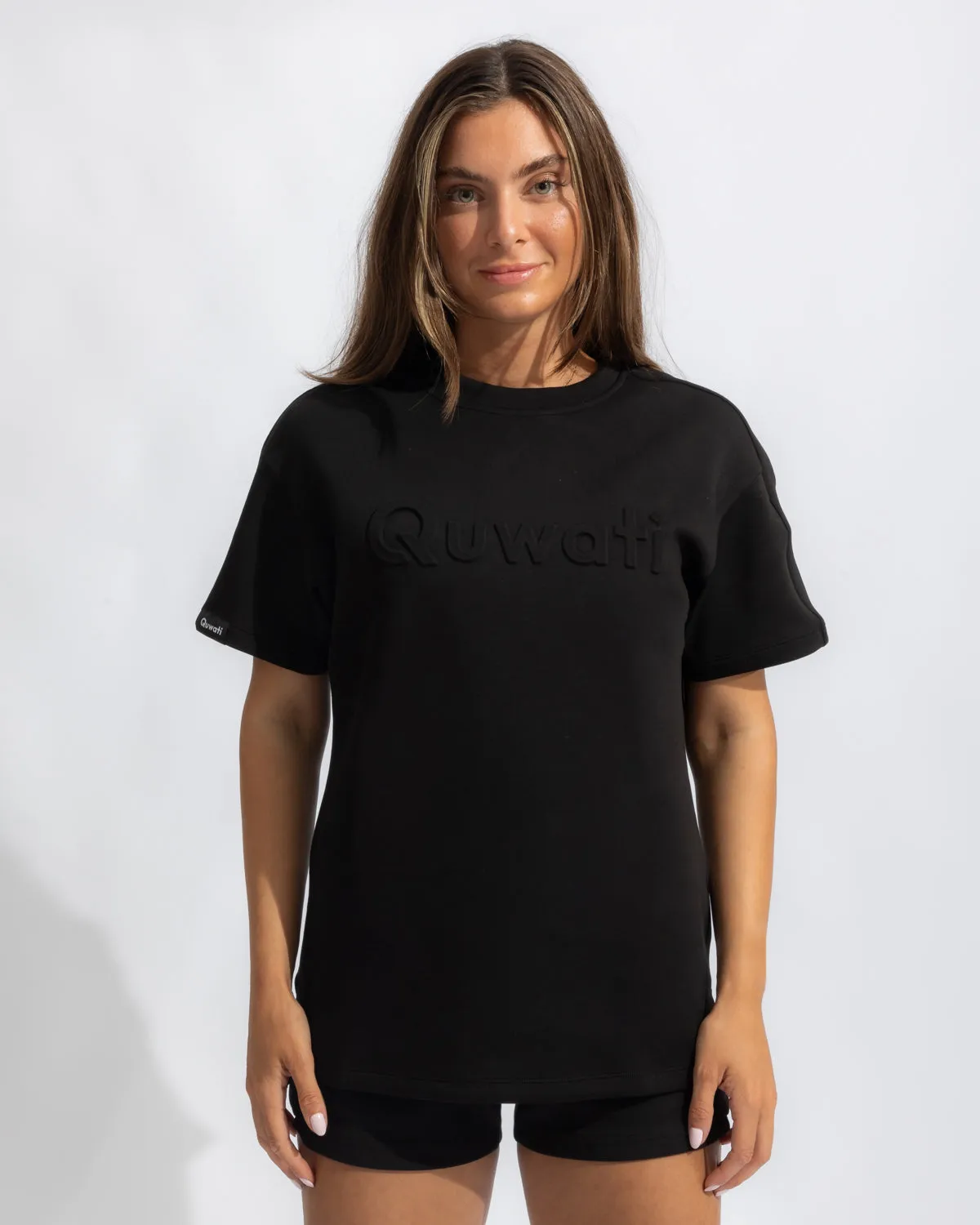 Shield Women Half Sleeve Pullover - Black