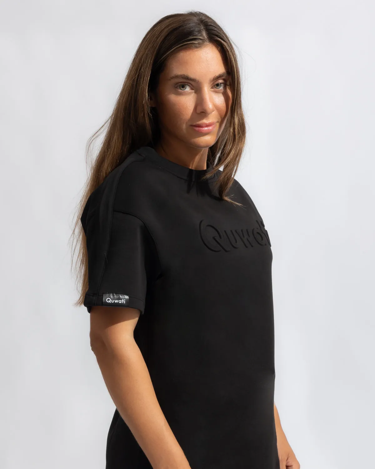 Shield Women Half Sleeve Pullover - Black