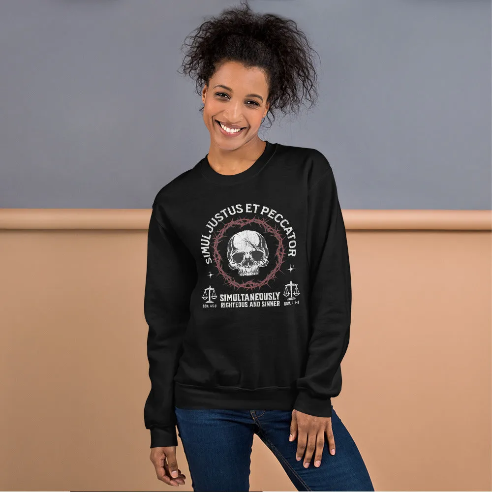 Simul Justus et Peccator - Crewneck Sweatshirt