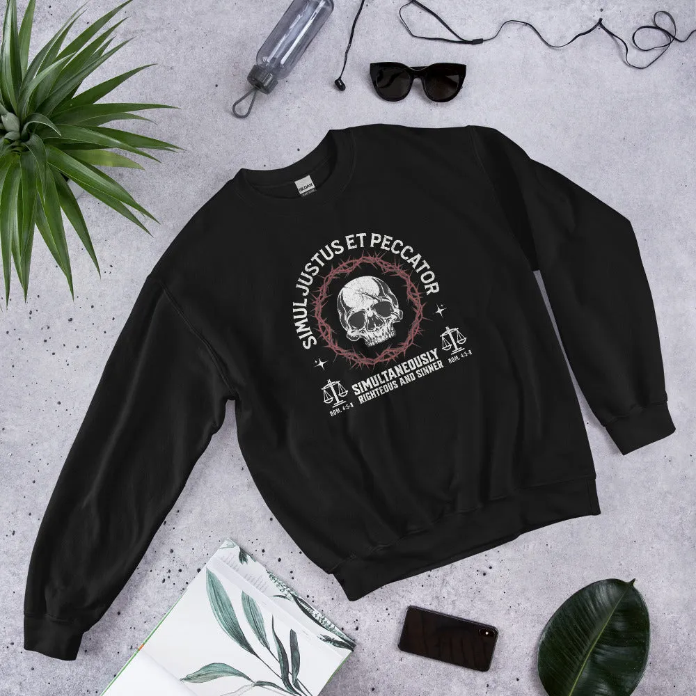 Simul Justus et Peccator - Crewneck Sweatshirt