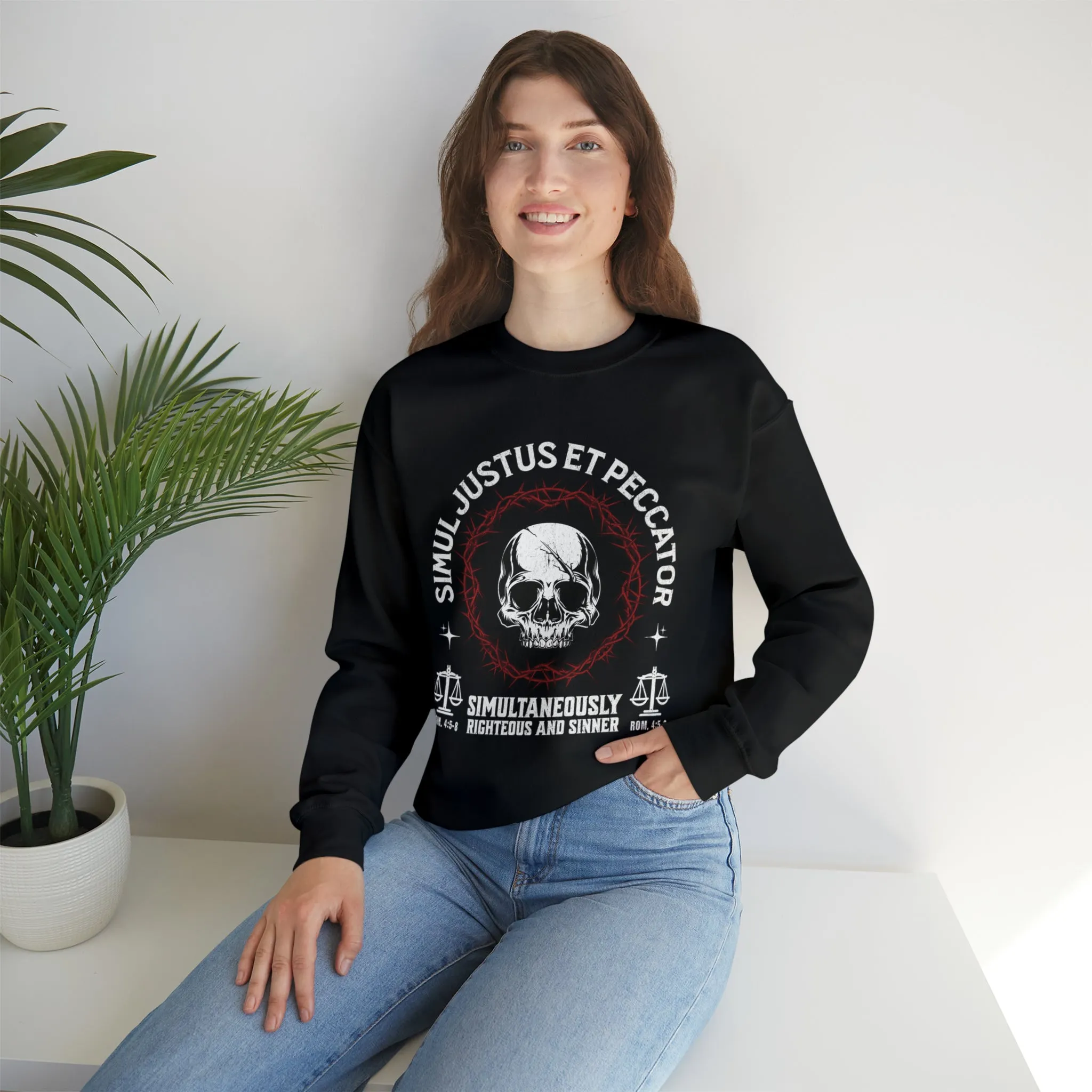 Simul Justus et Peccator - Crewneck Sweatshirt