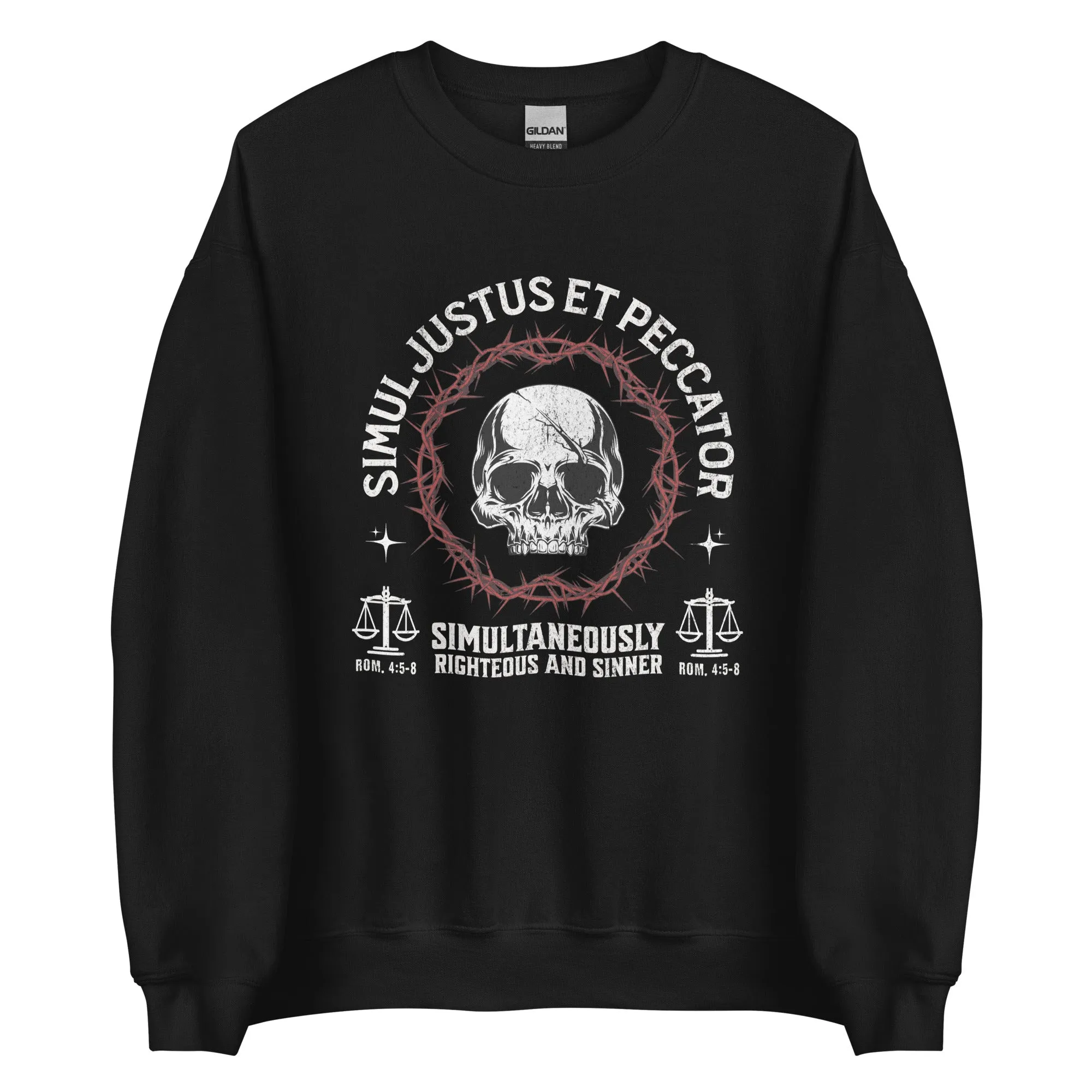 Simul Justus et Peccator - Crewneck Sweatshirt