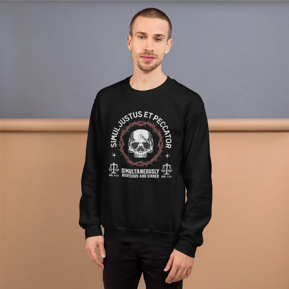 Simul Justus et Peccator - Crewneck Sweatshirt