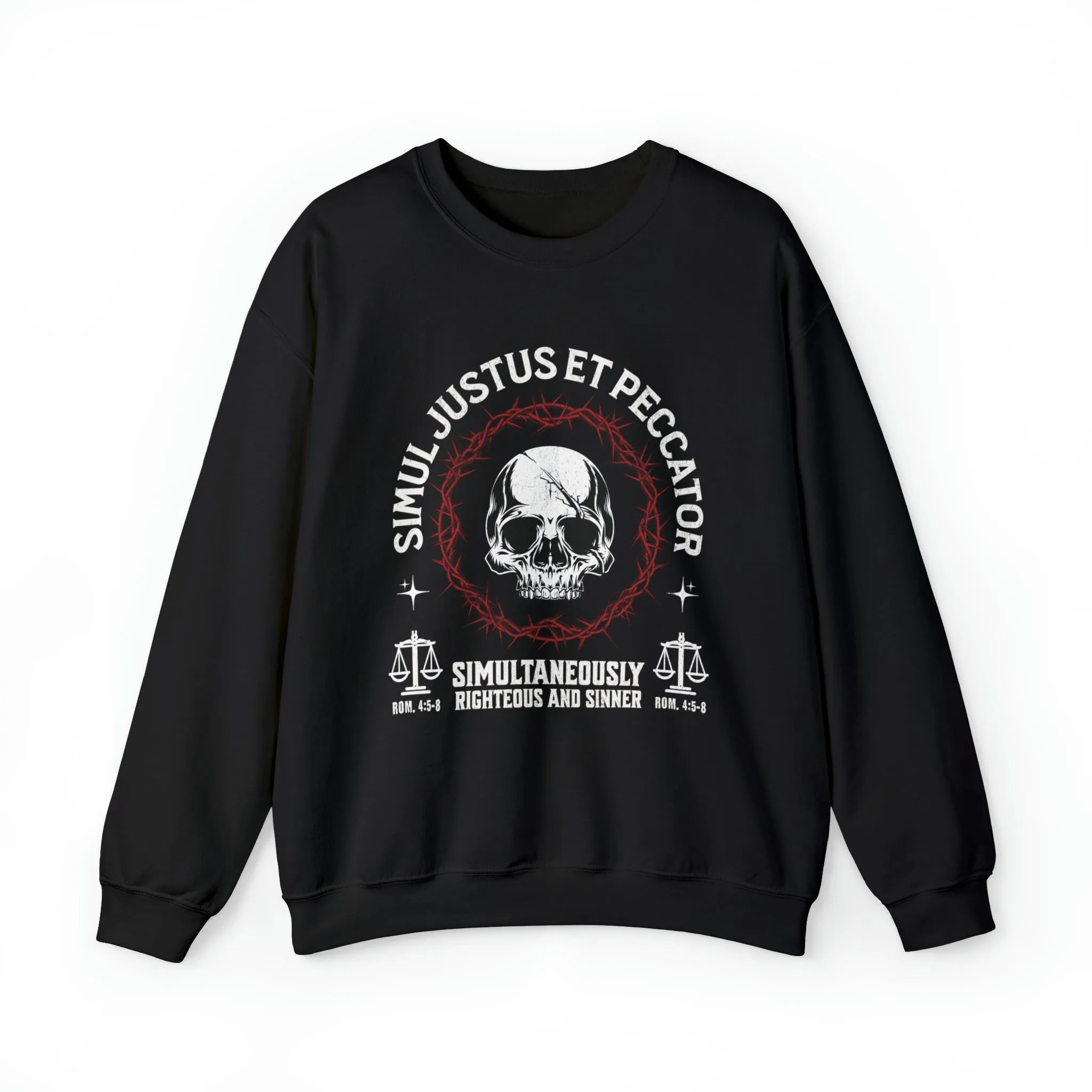 Simul Justus et Peccator - Crewneck Sweatshirt