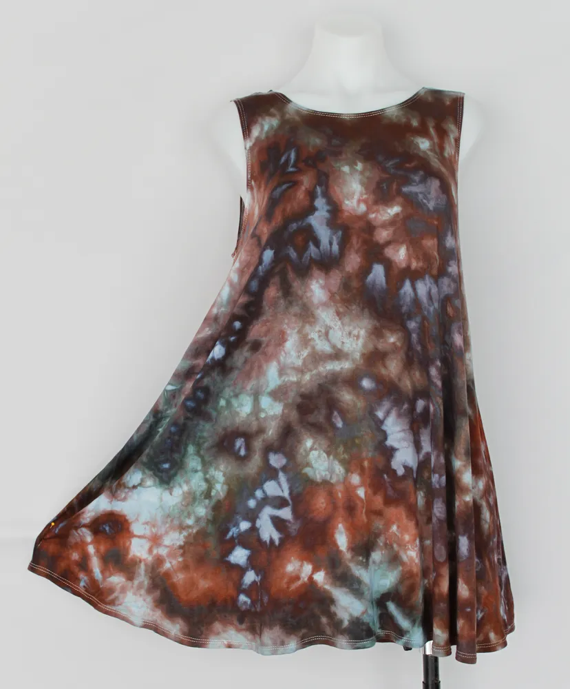 Sleeveless tunic size Medium ice dye - Magical Abyss crinkle