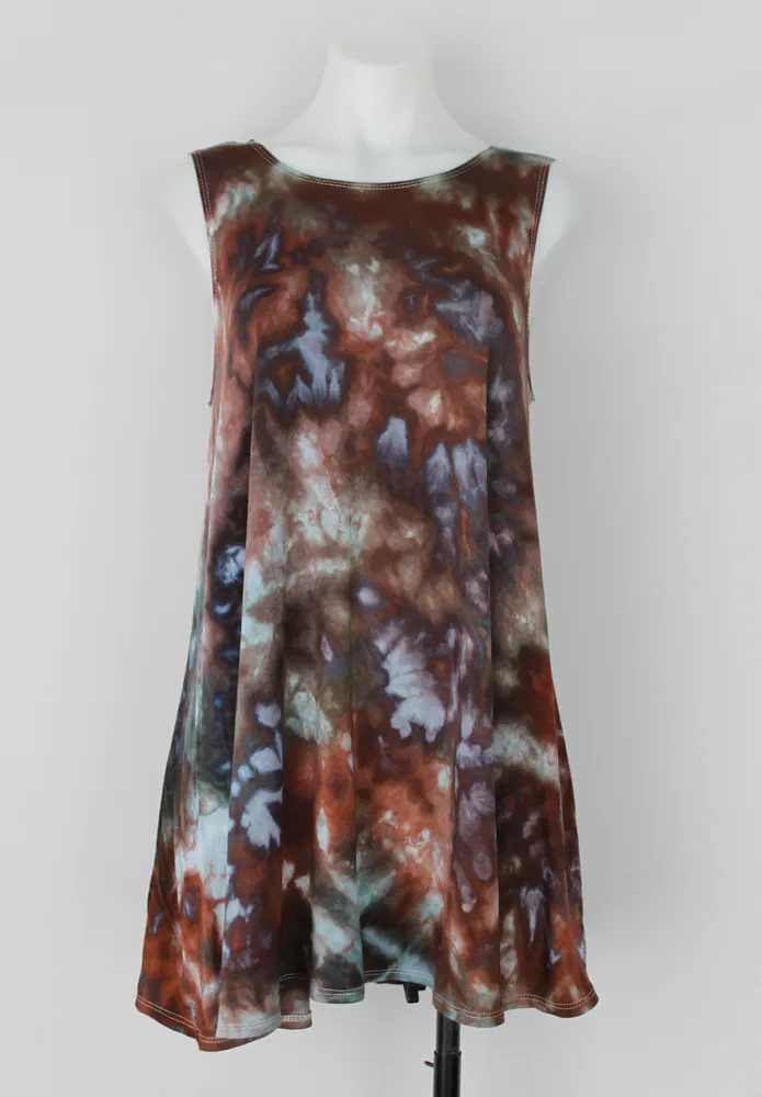 Sleeveless tunic size Medium ice dye - Magical Abyss crinkle