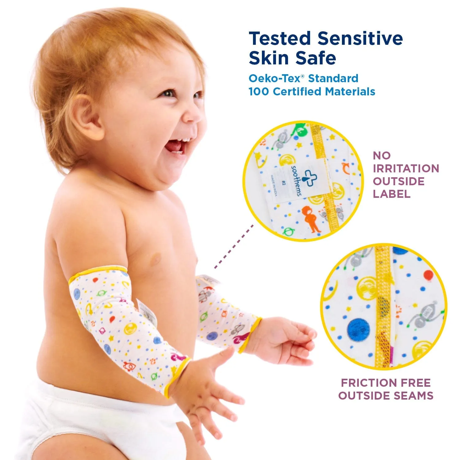 Soothems Eczema Sleeves For Children, Babies and Toddlers. May Also Be Used as Wet Wrap Sleeves for Arms or Legs Itch Relief
