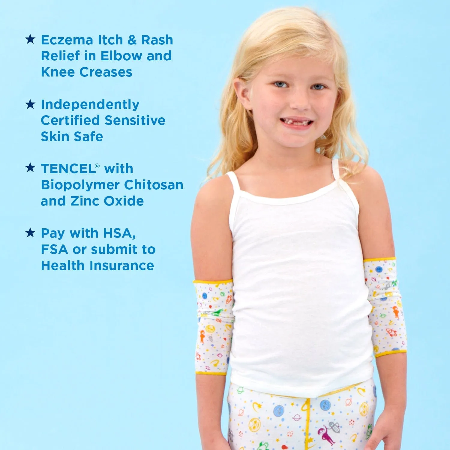 Soothems Eczema Sleeves For Children, Babies and Toddlers. May Also Be Used as Wet Wrap Sleeves for Arms or Legs Itch Relief