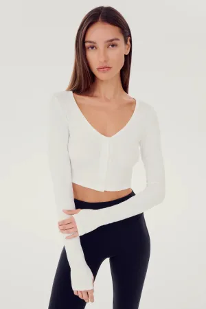 Splits59 Rene Rib Crop Cardigan