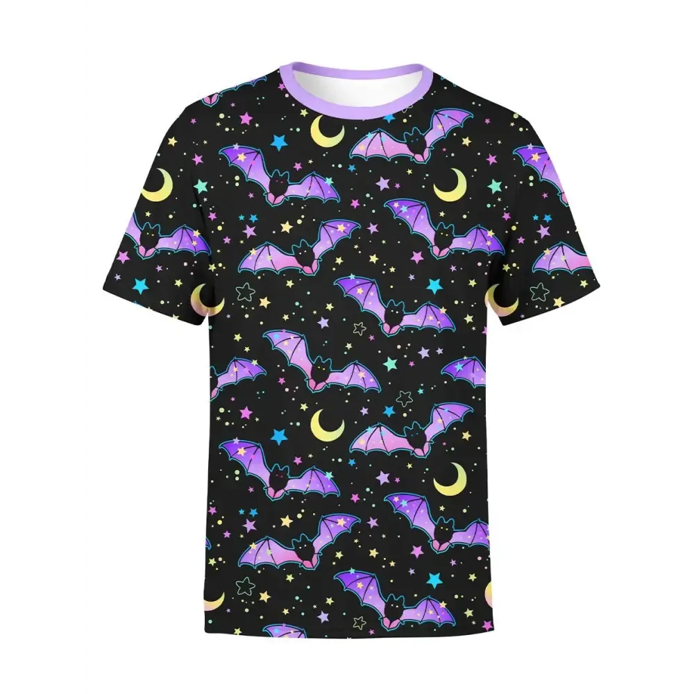 Spooky Cute Bat All Over Print Unisex T-Shirt