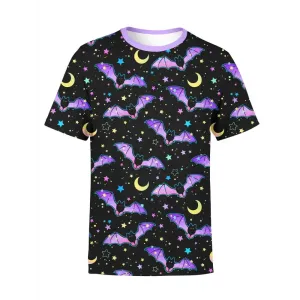 Spooky Cute Bat All Over Print Unisex T-Shirt