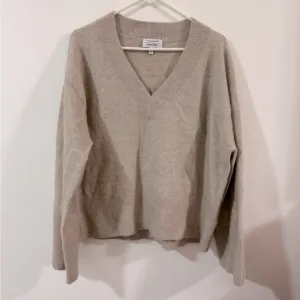 stockholm atelier &amp; other stories Cozy Beige V-Neck Sweater