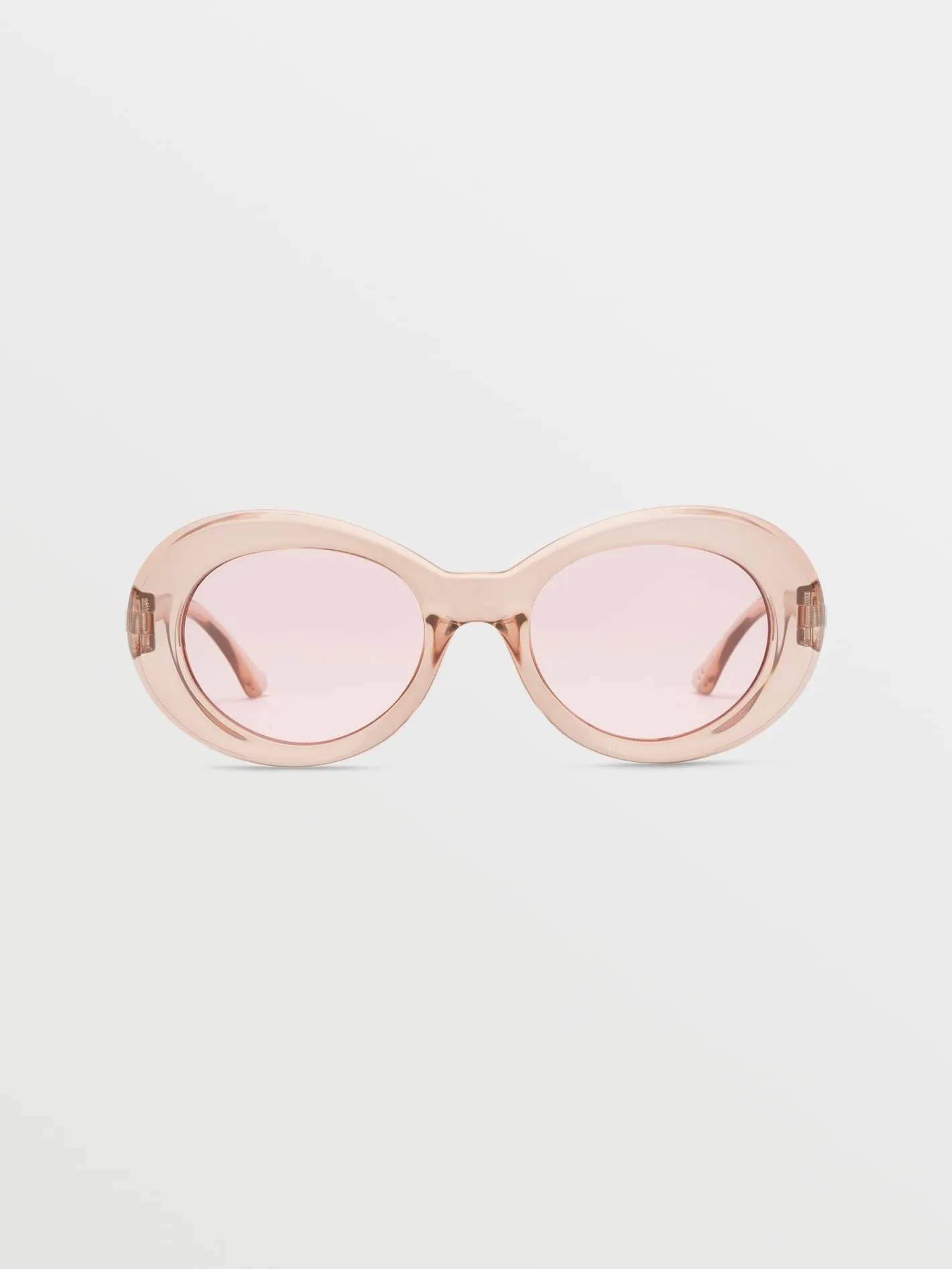 Stoned Gloss Quail Feather Sonnenbrille (Pink Lens) - FEATHER GREY