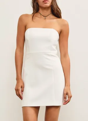 Strapless Bow Mini Dress