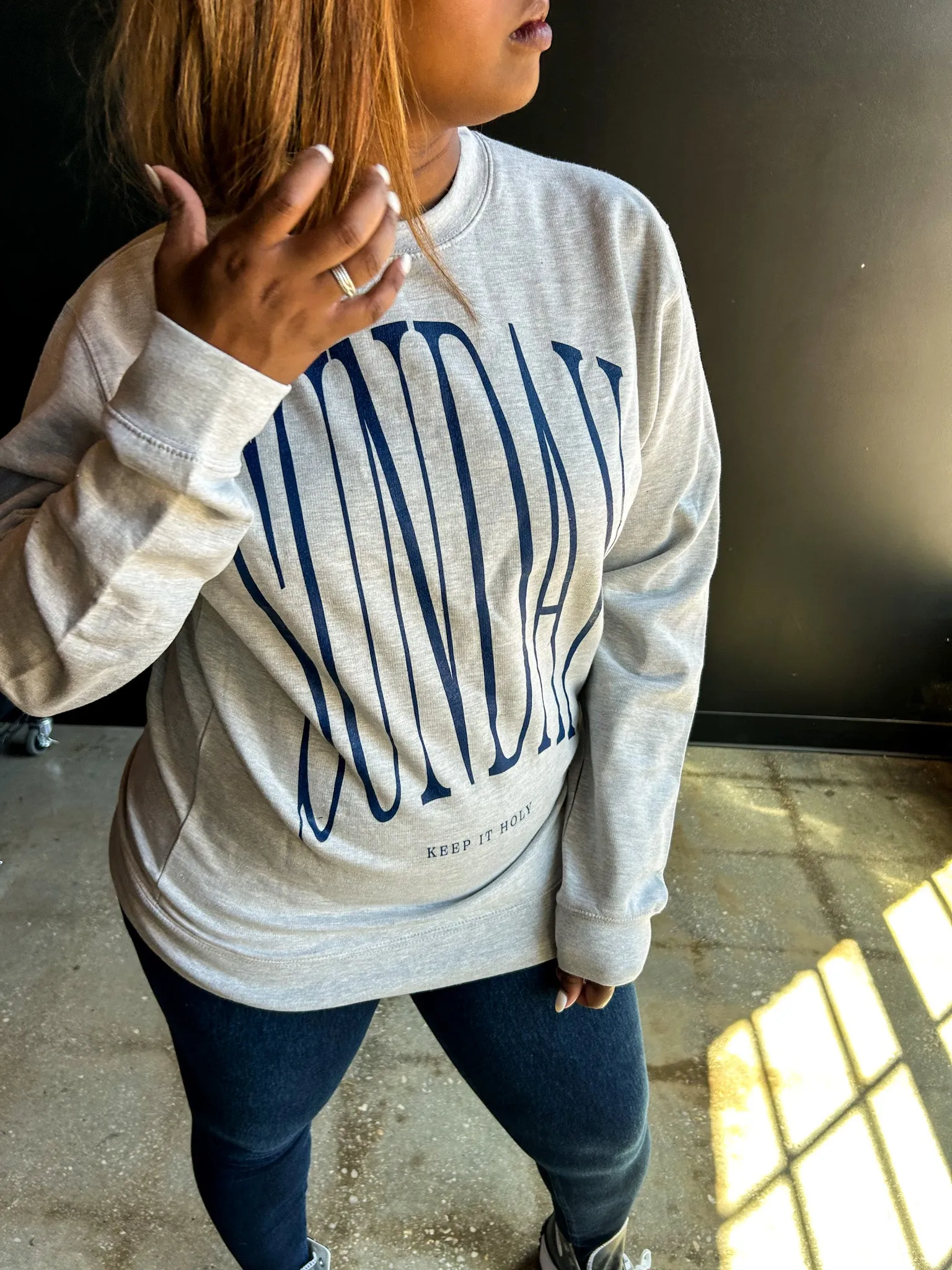 SUNDAY (Keep It Holy) Adult Box Sweatshirt
