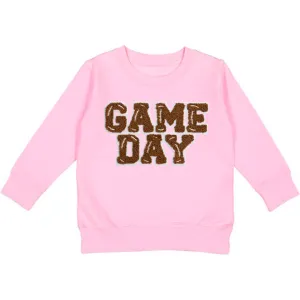 Sweet Wink Game Day Patch L/S Pink Sweatshirt