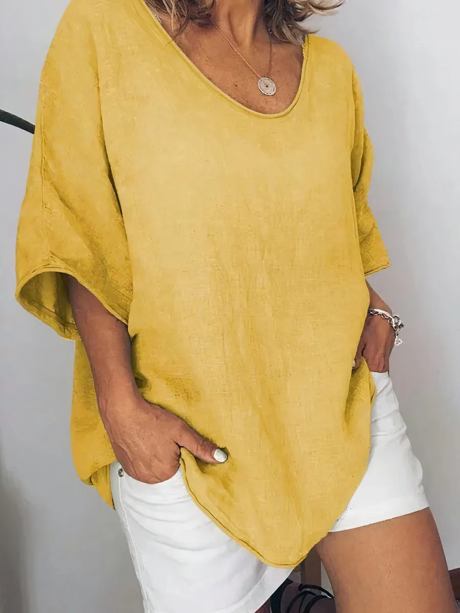 Tamara® | Oversized Linen T-Shirt
