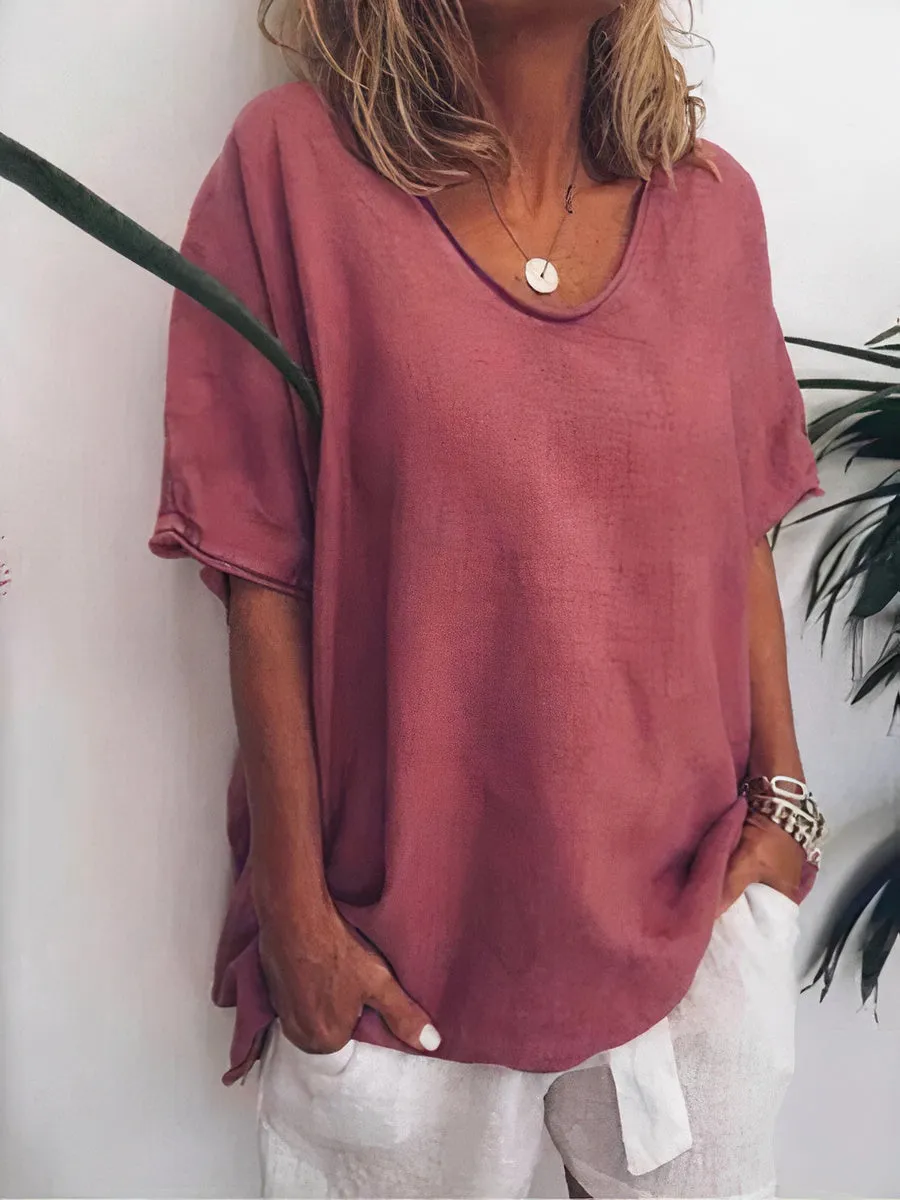 Tamara® | Oversized Linen T-Shirt