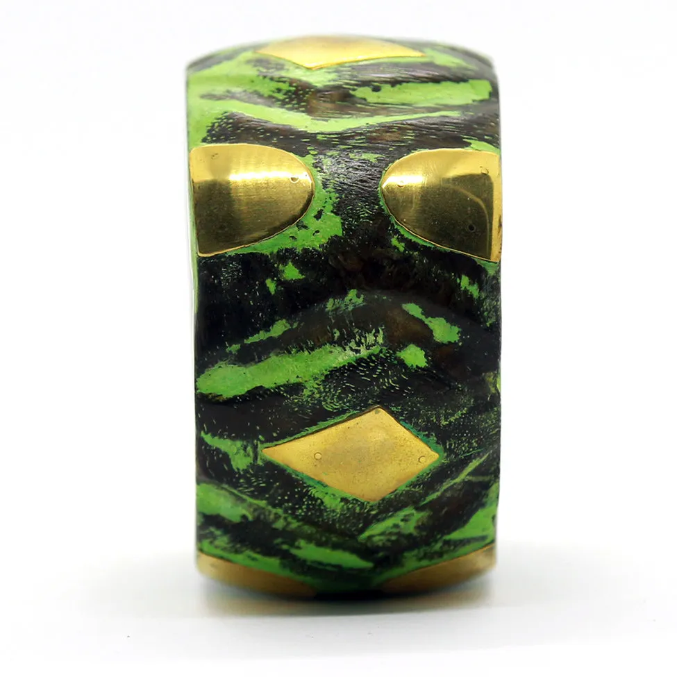 Terra: Indian Forest-Wood Green Bracelet