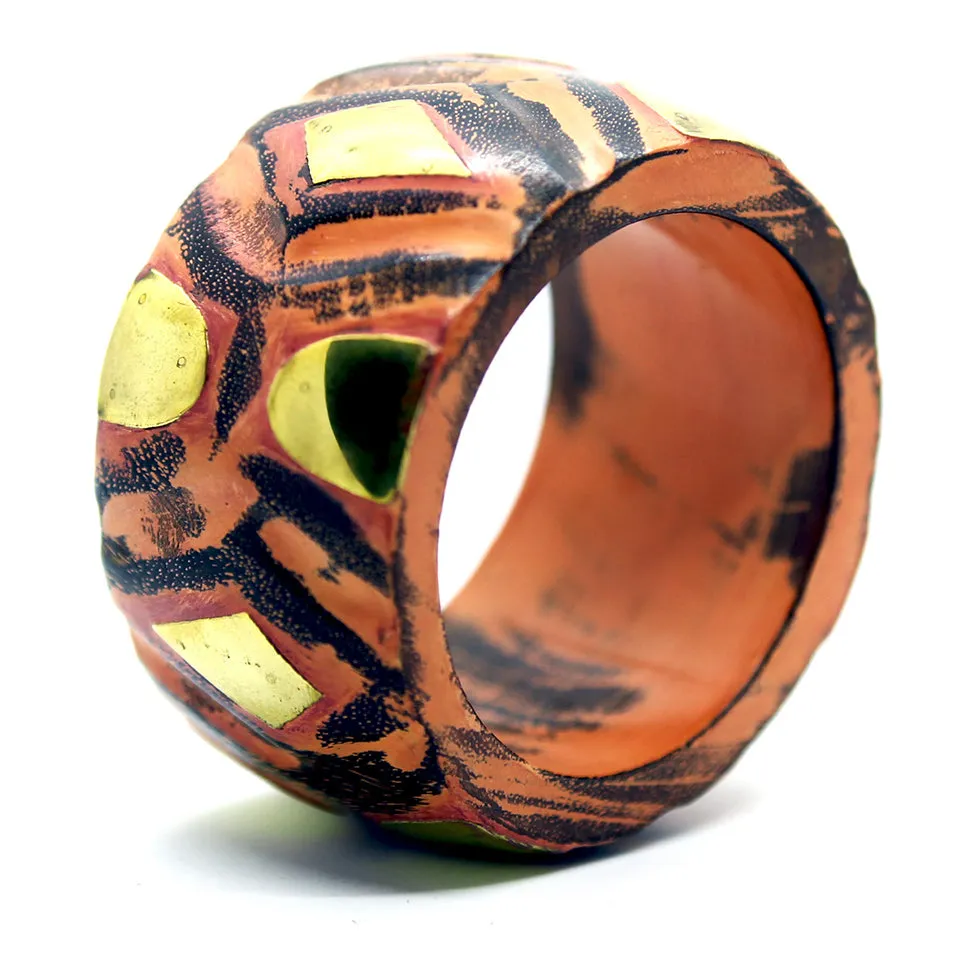 Terra: Indian Forest-Wood Pink Bracelet