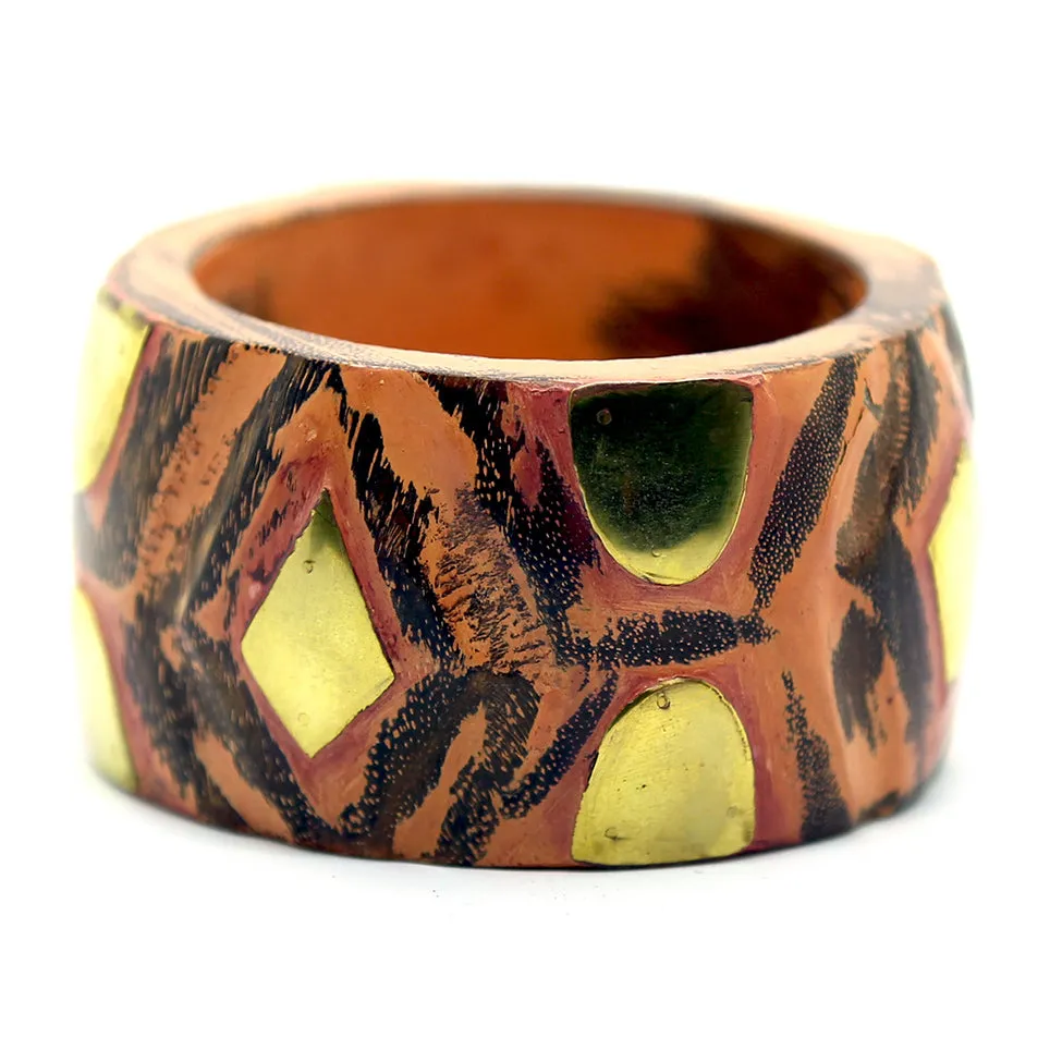 Terra: Indian Forest-Wood Pink Bracelet