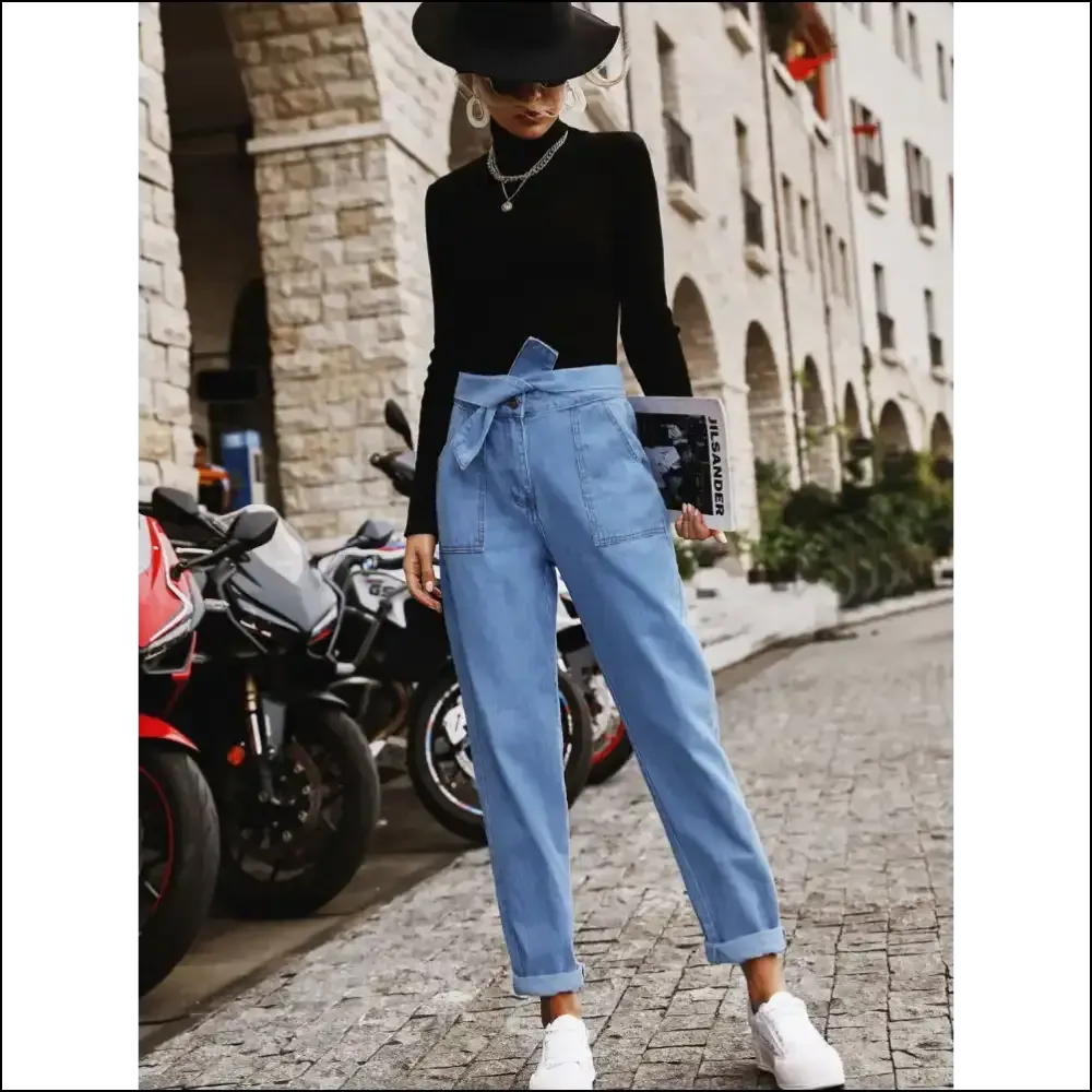Tied Straight Jeans: Because Life is too Short for Boring Pants 😄👖