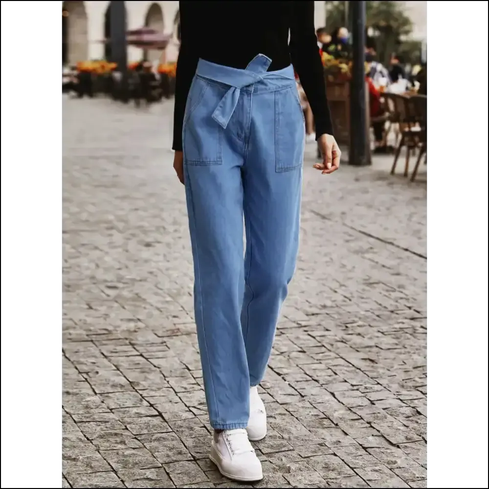 Tied Straight Jeans: Because Life is too Short for Boring Pants 😄👖