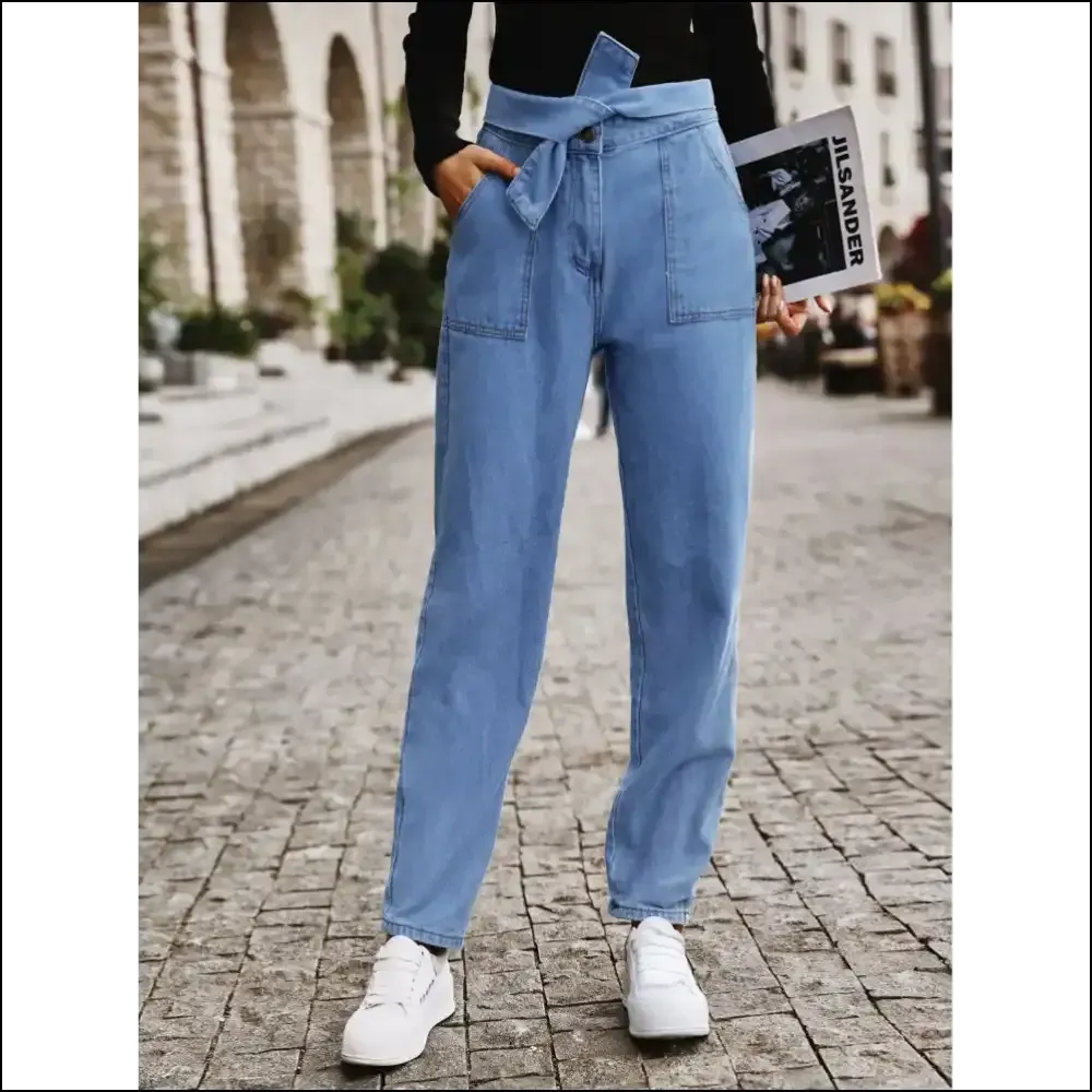 Tied Straight Jeans: Because Life is too Short for Boring Pants 😄👖