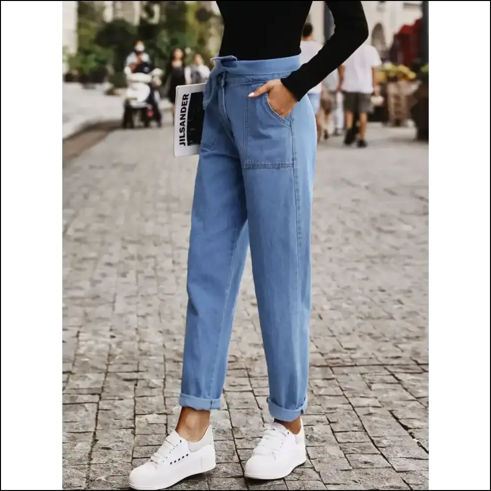 Tied Straight Jeans: Because Life is too Short for Boring Pants 😄👖