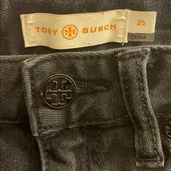 Tory Burch Mid Rise Skinny Jeans
