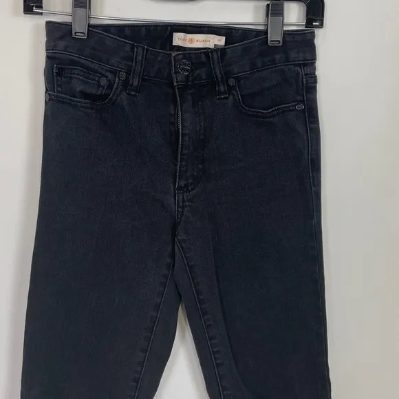 Tory Burch Mid Rise Skinny Jeans