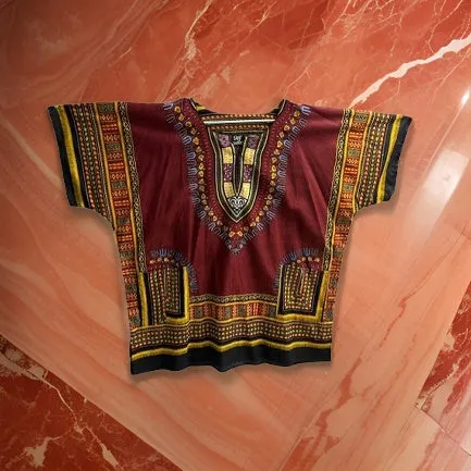 Traditional Print Unisex Dashiki Shirts (Plus Size)