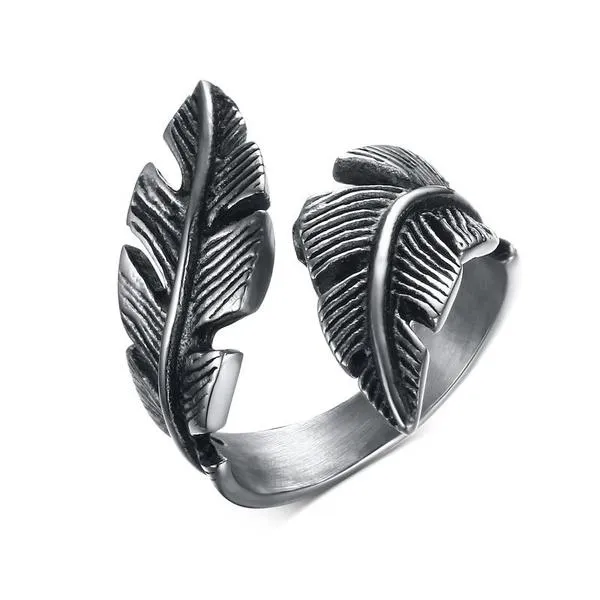Twisted Feather Wrap Ring