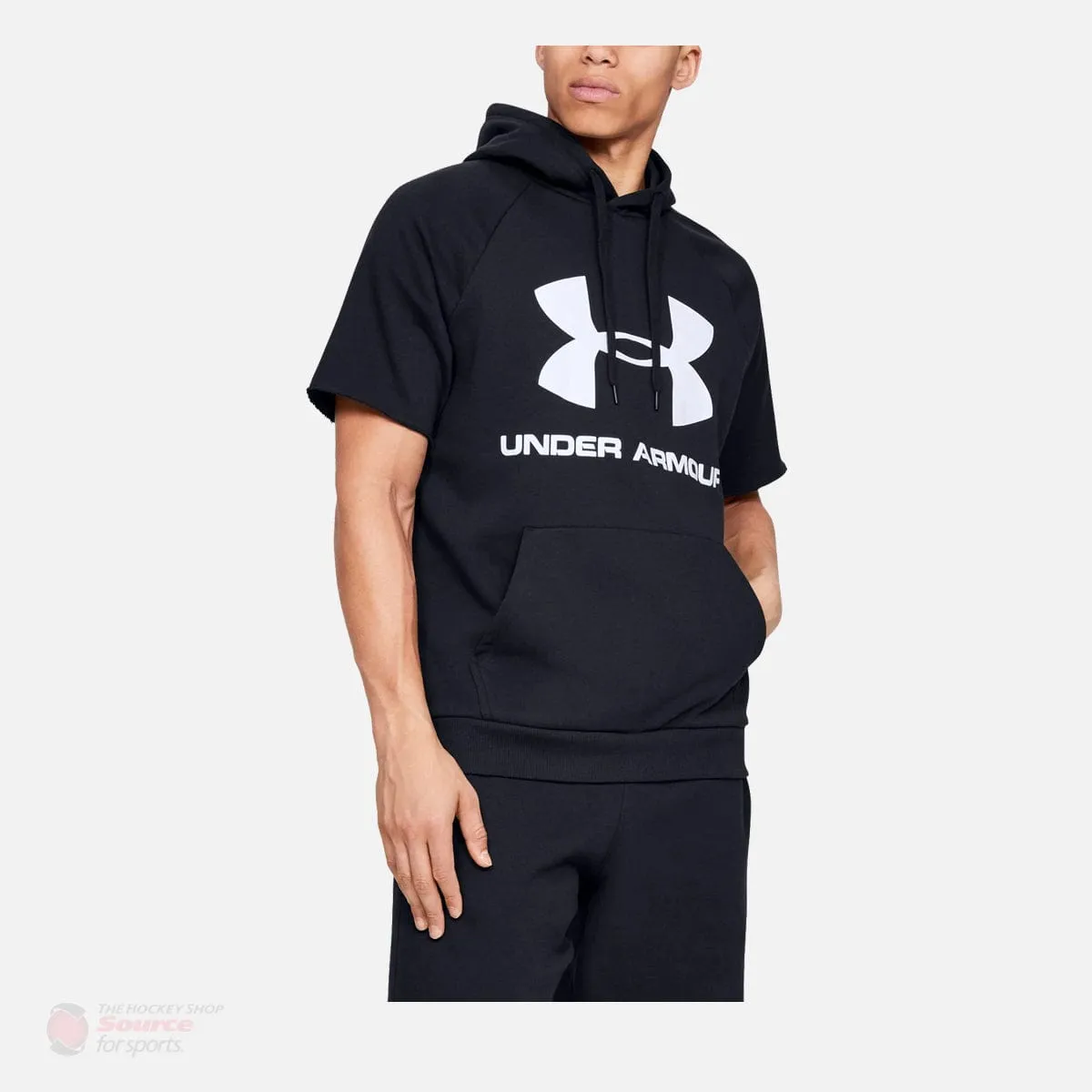 Under Armour Rival Fleece Logo Shortsleeve Pullover Mens Hoodie