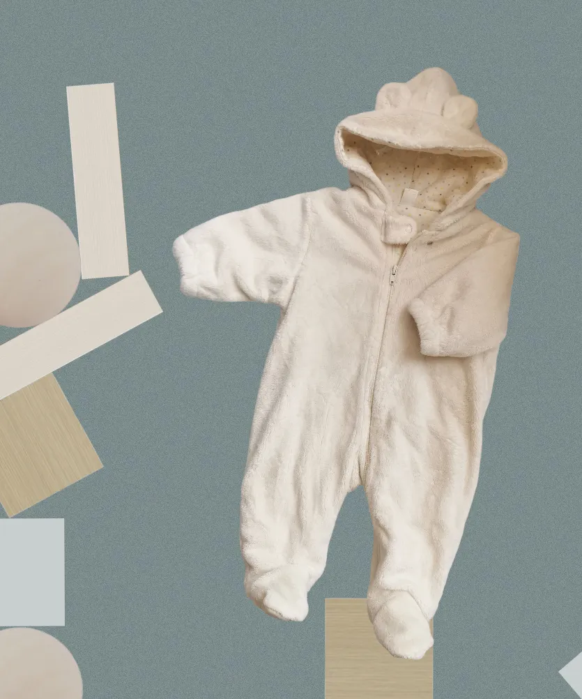 UNISEX SIZE 6/9 MONTHS - CHILDREN'S PLACE, Soft Plush, Bunting Snowsuit EUC B28