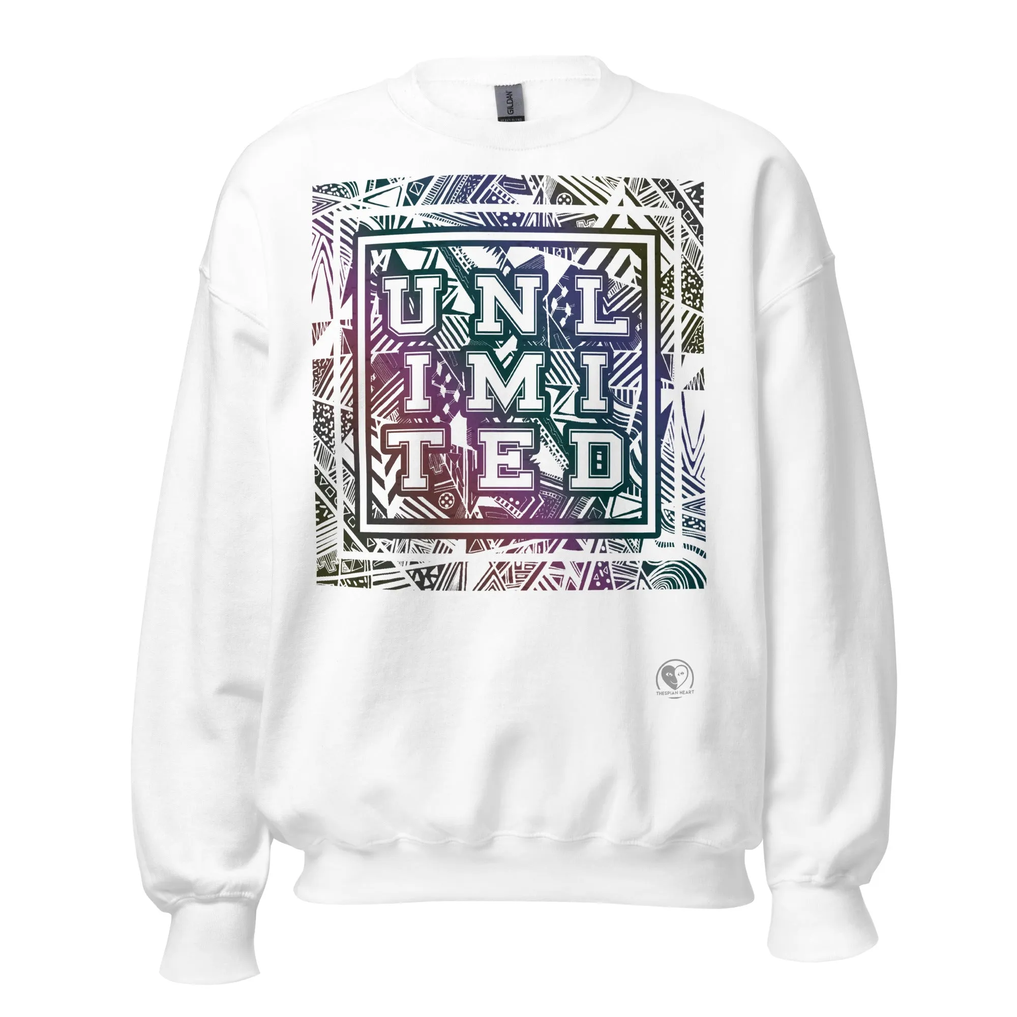 Unlimited Colorful - Printed Staple Unisex Crewneck Sweatshirt