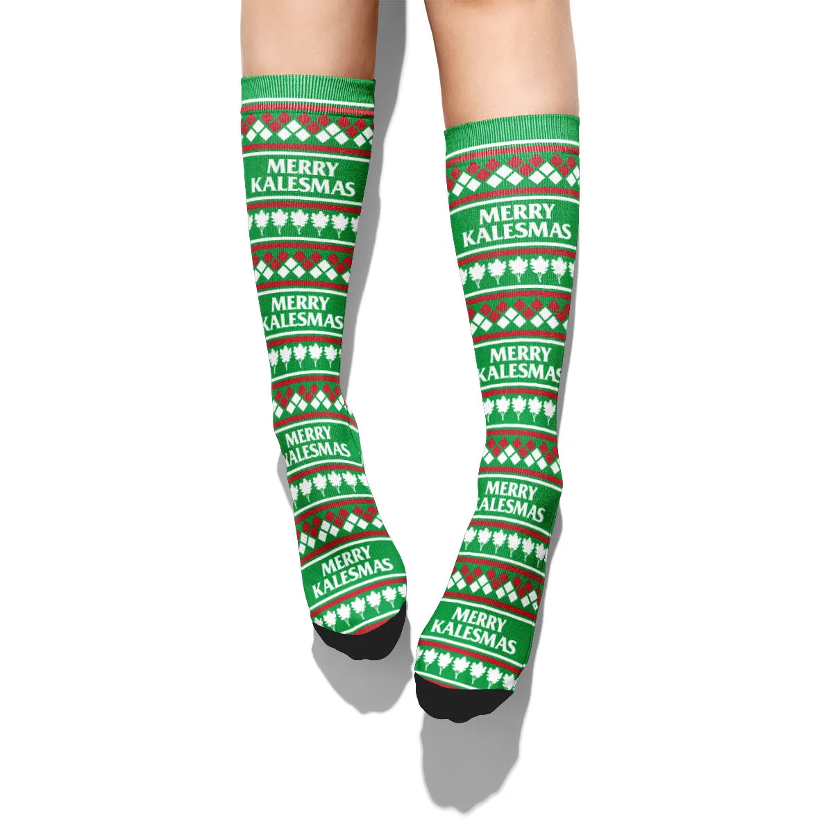 Vegan Holiday Socks Merry Kalesmas