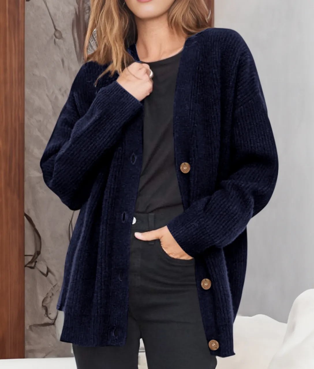 VENI - Oversized Cardigan for Women