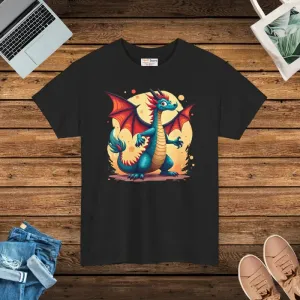Vibrant Dragon Unisex Heavy Cotton Tee Unleash Style